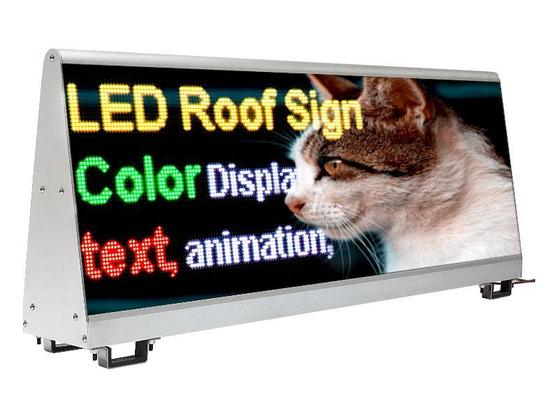 P5 P6 Waterproof Car LED Sign Display Outdoor Full Color Taxi Roof Screen Double Side