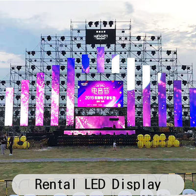 Bon prix Écrans LED de location pour stocks d'entrepôt avec armoire en aluminium moulé sous pression et module de 0,25 kg en ligne
