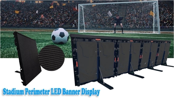 Tableaux d'affichage LED pour stade sportif avec cadre en acier laminé à froid, taux de rafraîchissement de 60 Hz et matériau durable