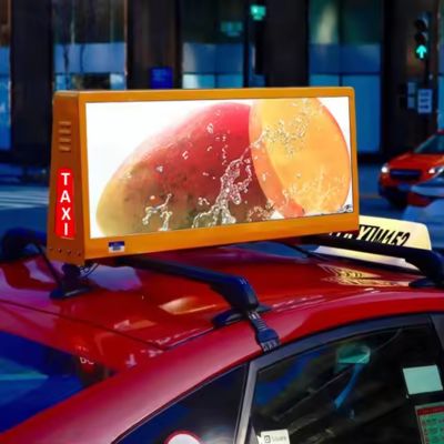 Panneau d'affichage LED de toit de voiture P6 HD couleur, haute luminosité, étanche IP65