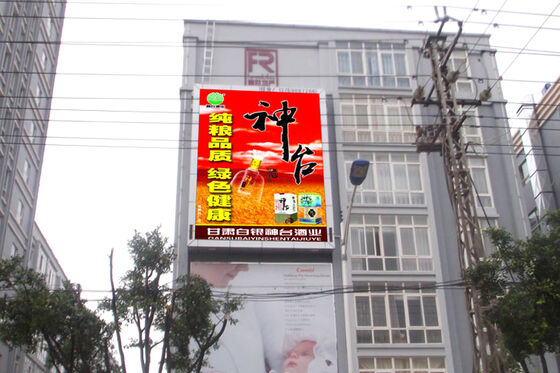 Affichage LED plein couleur avec un taux de rafraîchissement élevé de 3840 pour un placard extérieur de taille 960x960