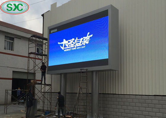 Bon prix 1/8 affichage polychrome de structure de colonne de mur de l'écran TV de la publicité du balayage P6 LED en ligne