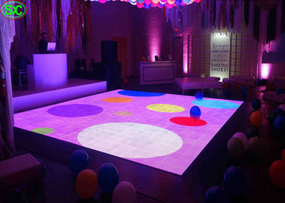 C.C interactif imperméable 15V de l'affichage P4.81 de LED Dance Floor aluminium de moulage mécanique sous pression