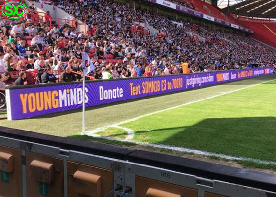 Économie d'énergie menée extérieure d'affichage de vidéo de stade de périmètre de sport du périmètre P8