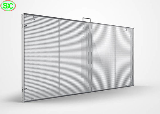 P10 annonçant l'affichage transparent de fenêtre d'écran en verre visuel transparent