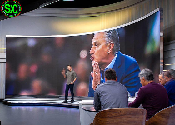 Angle de vue large d'intérieur flexible de l'affichage à LED de rideau P3 SMD2020 pour le centre commercial