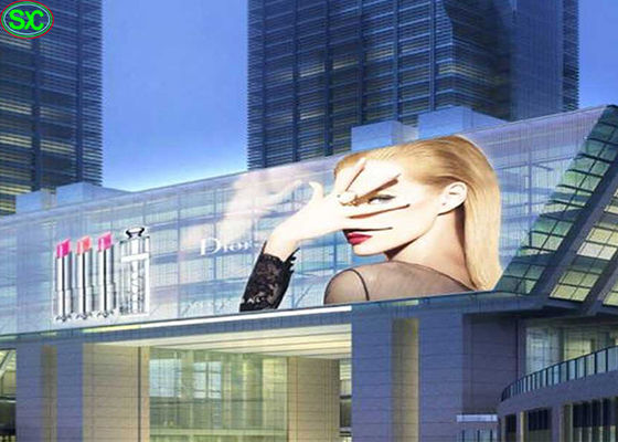 Écran de visualisation P12 transparent mené incurvé flexible avec le transparent de 90%