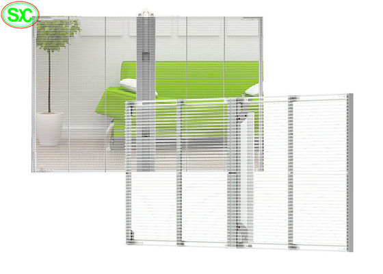 Panneau LED transparent à haute luminosité, affichage transparent LED à couleur SMD2121