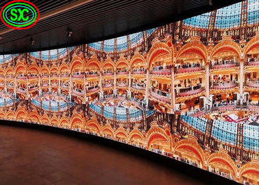 P1.2 - P4.8 Affichage LED personnalisé sans traînée HD flexible imperméable à l'eau Installation facile