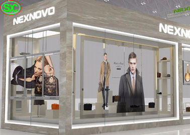 Écran de télévision LED transparent commercial 1R1G1B 1000 mmx1000 mm Taille du boîtier