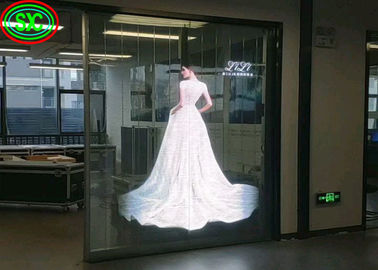 P3.9 Affichage vidéo LED ultra-mince et transparent avec un taux de rafraîchissement élevé supérieur à 3840 Hz