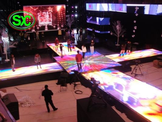 Bon prix Dance Floor d'intérieur à la mode avec le lancement de pixel de 6.25mm, écran mené interactif de piste de danse de 250mm*250mm en ligne