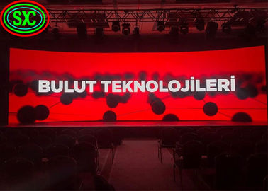 Écran LED incurvé publicitaire intérieur/extérieur IP34 Pas de pixel 3,91 mm écran led incurvé