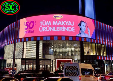 Affichage publicitaire extérieur à LED incurvé, panneau LED P6, affichage LED à couleur complète 20W intérieur à couleur complète