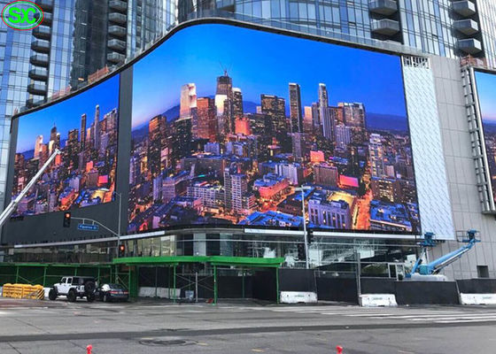 Bon prix Écran mené SMD LED lentes extérieures d'écran de P6 P10 le plus grand de hautes lambrisse la publicité en ligne