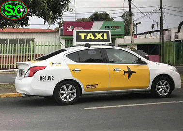 Affichage de panneaux LED de voiture haute résolution 384*128points Résolution de l'écran 96*32 Cm Taille DC 5V Voltage pour une publicité efficace