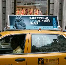 Affichage plein couleur P5 à LED en extérieur Panneaux publicitaires sur le toit de la voiture Double côté taxi