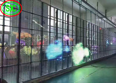Prix d'usine Publicité auto-adhésive Ultra-mince P3.75 P5 P6 P8 P10 Affichage pour fenêtre de verre Paroi transparent écran LED à puce