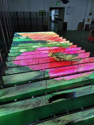 Bon prix P4 Dance Floor interactif d'intérieur, durée de longue durée polychrome d'écran de LED en ligne