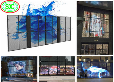 Écran d'installation de location Grand angle de vue P3.91 P4.81 2500 Nits Écran LED transparent