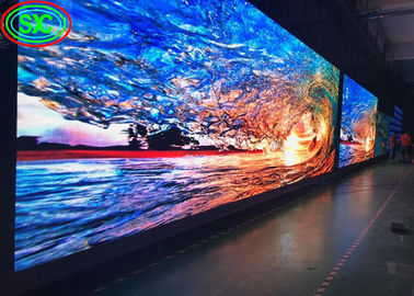 Écran d'aluminium P8 extérieur à LED, imperméable à l'eau HD, mur vidéo du centre commercial