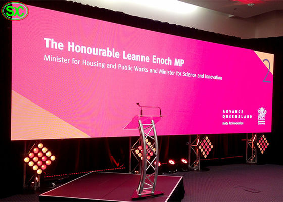 Les événements d'étape MOLLARDENT le mur polychrome d'intérieur de l'affichage mené par Digital TV de P1.6 2500cd/㎡