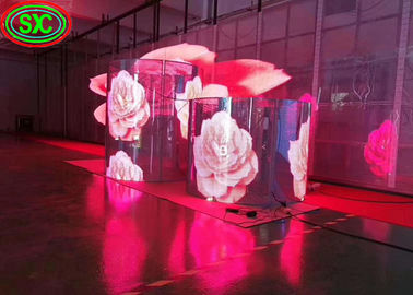 Ultra léger extérieur P3.91-P7.82 500*1000 mm Taille du placard Paroi LED transparente