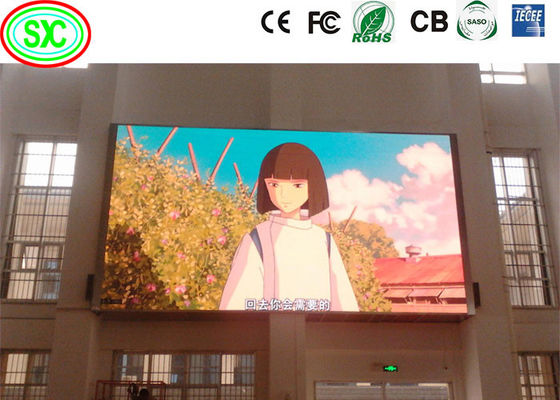 Taux de rafraîchissement élevé 1920hz 1/8 Affichage extérieur à LED pleine couleur Monture murale Affichage extérieur à LED pleine couleur