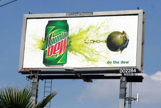 Écran d'affichage LED à haute luminosité à couleur complète publicité P8mm