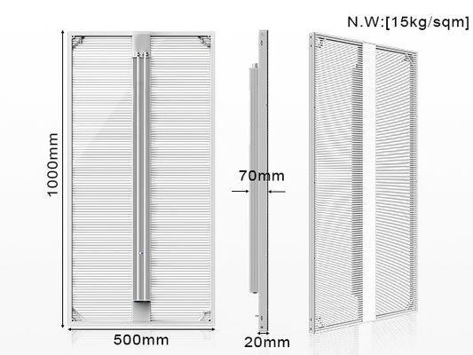 Bon prix Écran d'affichage LED transparent à couleur pleine P3.9-7.8 intérieur en ligne