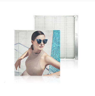 Écran LED transparent en maille P3.91-7.82 étanche à l'eau en couleur