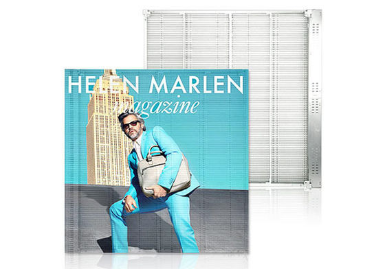 Écran LED transparent à haute luminosité, affichage publicitaire en couleur SMD2121