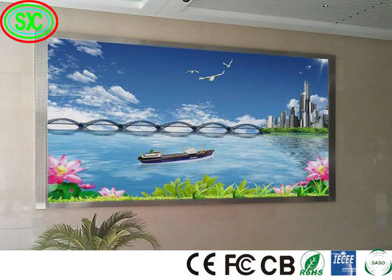 Panneau mural vidéo à LED à hauteur fixe de 2,5 mm, publicité intérieure en couleur complète de l'église.
