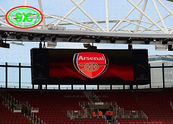 Stade extérieur affichage LED cri publicitaire P10 en couleur complète 960 * 960mm panneaux d'affichage