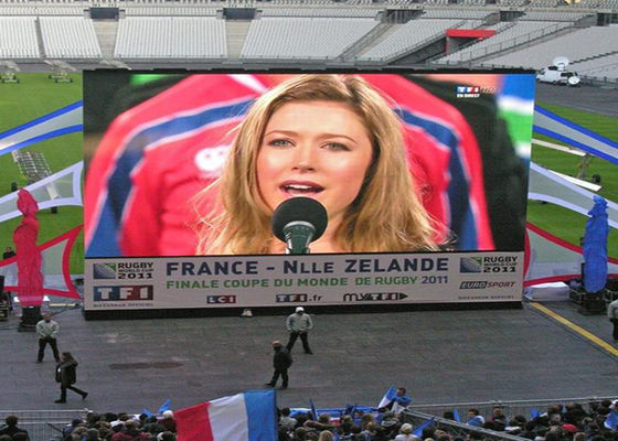 P8 SMD Écran LED extérieur de bâtiment 8 mm Pixel Affichage vidéo en couleur complète