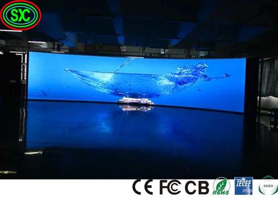 En gros de haute qualité intérieur P3 Affichage LED plein couleur Écran Film Vidéo Eglise murale flexible