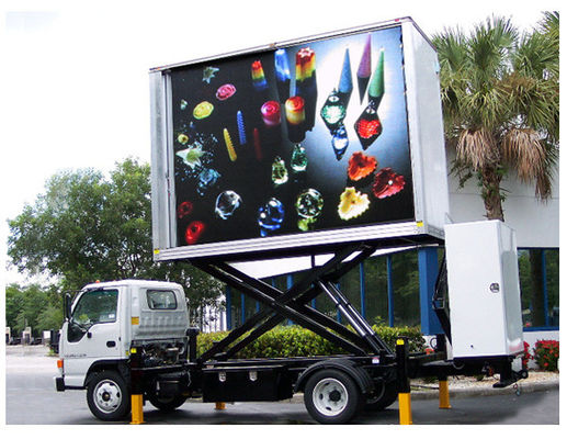 Vidéo haute définition en plein air en couleur Vidéo camion monté Écrans LED Publicité multimédia P10