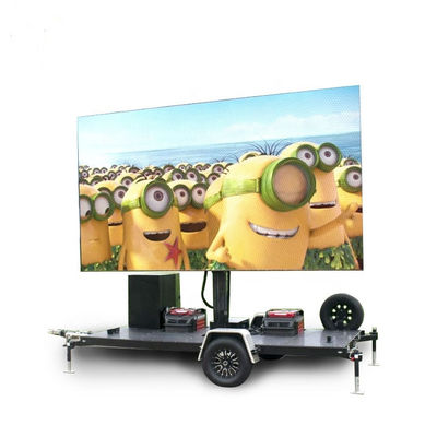 P6 Full Color Van Outdoor Mobile Truck Publicité affichage à LED Panneau vidéo de remorque à LED