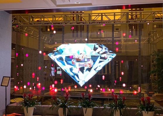 SMD2121 Affichage LED transparent imperméable à l'eau pour la publicité extérieure accrocheuse
