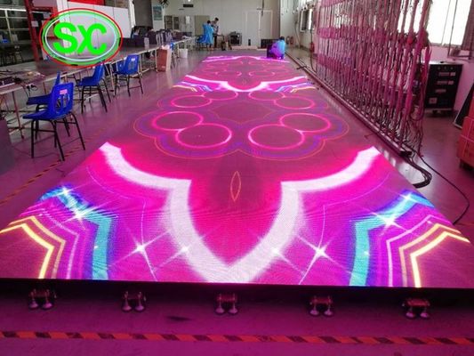 Indoor HD P6.25 SMD3528 Full Color LED Dance Floor 1000mmx 500mm Boîte