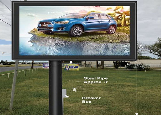 Écran LED publicitaire personnalisé P8 haute résolution pour l'extérieur imperméable à l'eau