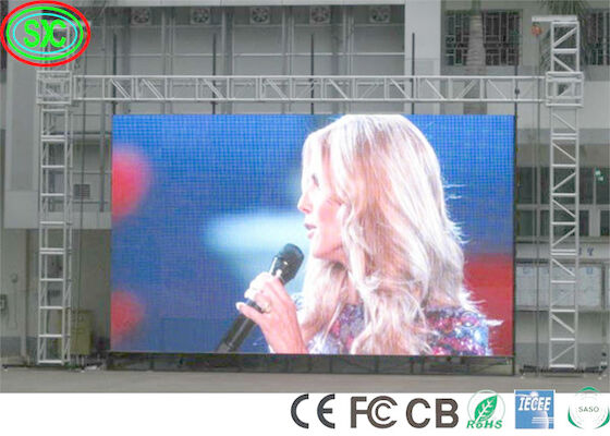 FCC IECEE 6000cd 40000 points/m2 1R1G1B Écrans à LED de scène Affichage à LED à couleur complète