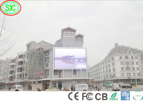 Affichage LED plein couleur extérieur P6 Taux de rafraîchissement élevé Panneau publicitaire 320W/m2 P6 6500cd/m2