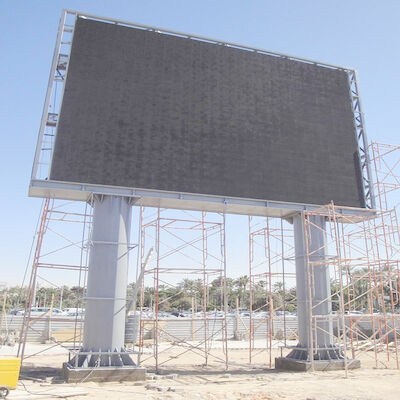 Entretien de l'avant-dernière partie Affichage numérique à LED couleur complète Affichage 10 mm Pixel Pitch Cabinet en fer