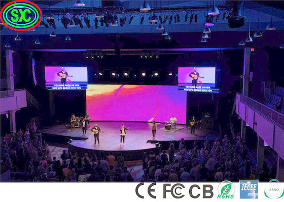 Écran de location à LED couleur complète pour l'extérieur All Talent Stage 2500 Nits Luminosité 3 Haute densité de pixels 40000 points / m2