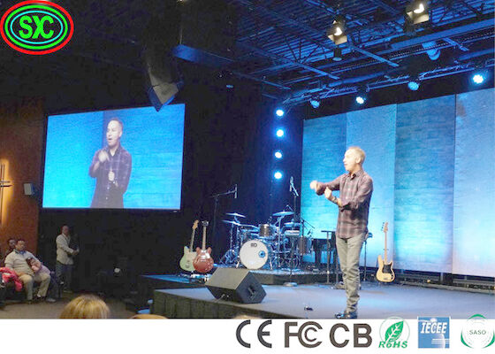 IP34 Scène Concert Backstage P3.9 Panneau vidéo LED Mur Grand angle de vision Écran LED de scène