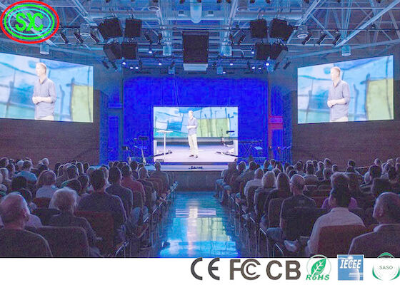 IP34 Scène Concert Backstage P3.9 Panneau vidéo LED Mur Grand angle de vision Écran LED de scène