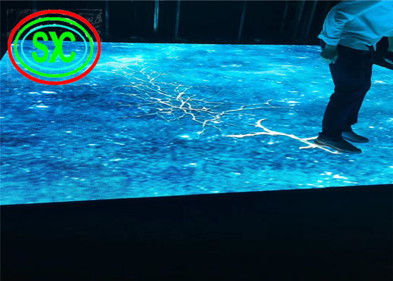 Indoor HD P6.25 SMD3528 Full Color LED Dance Floor 1000mmx 500mm Boîte de piste de danse interactive à LED