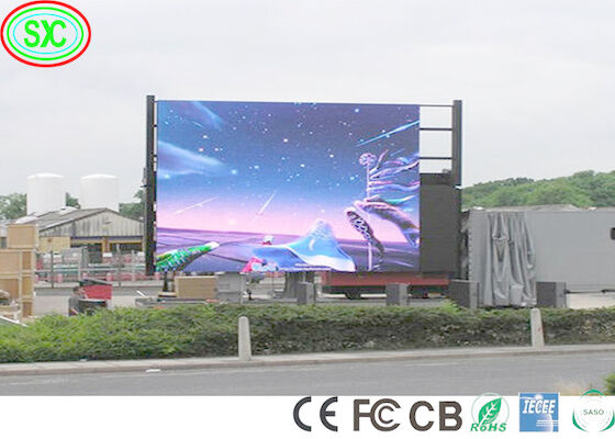 Entretien de l'avant-dernière partie Affichage numérique à LED couleur complète Affichage 10 mm Pixel Pitch Cabinet en fer