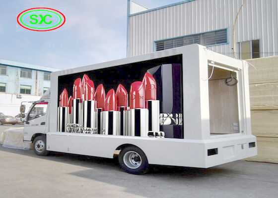 affichage à LED Mobile de location extérieur de camion de p 3,91, tri panneau de signe de la couleur 1R1G1B LED